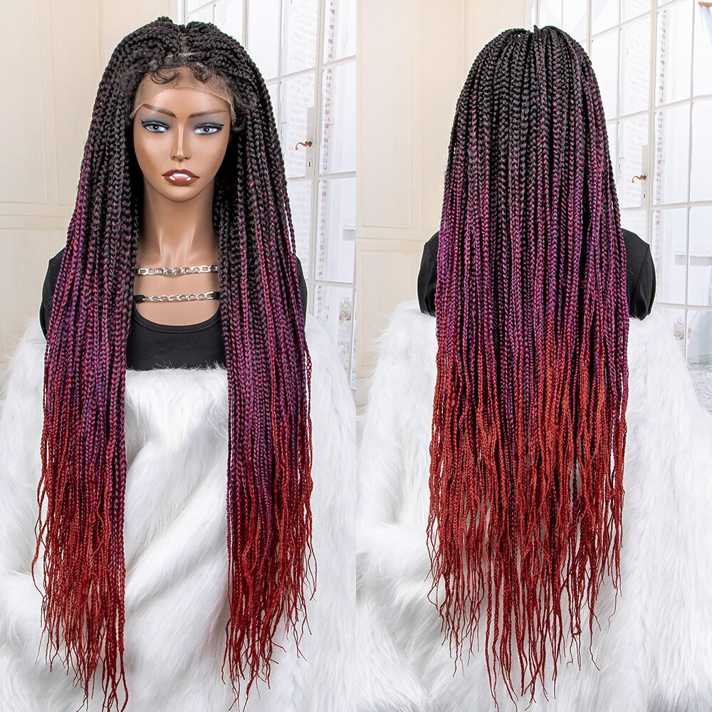 Synthetic 9x6 Lace Frontal Braided Wigs - Supreme Lush Hair