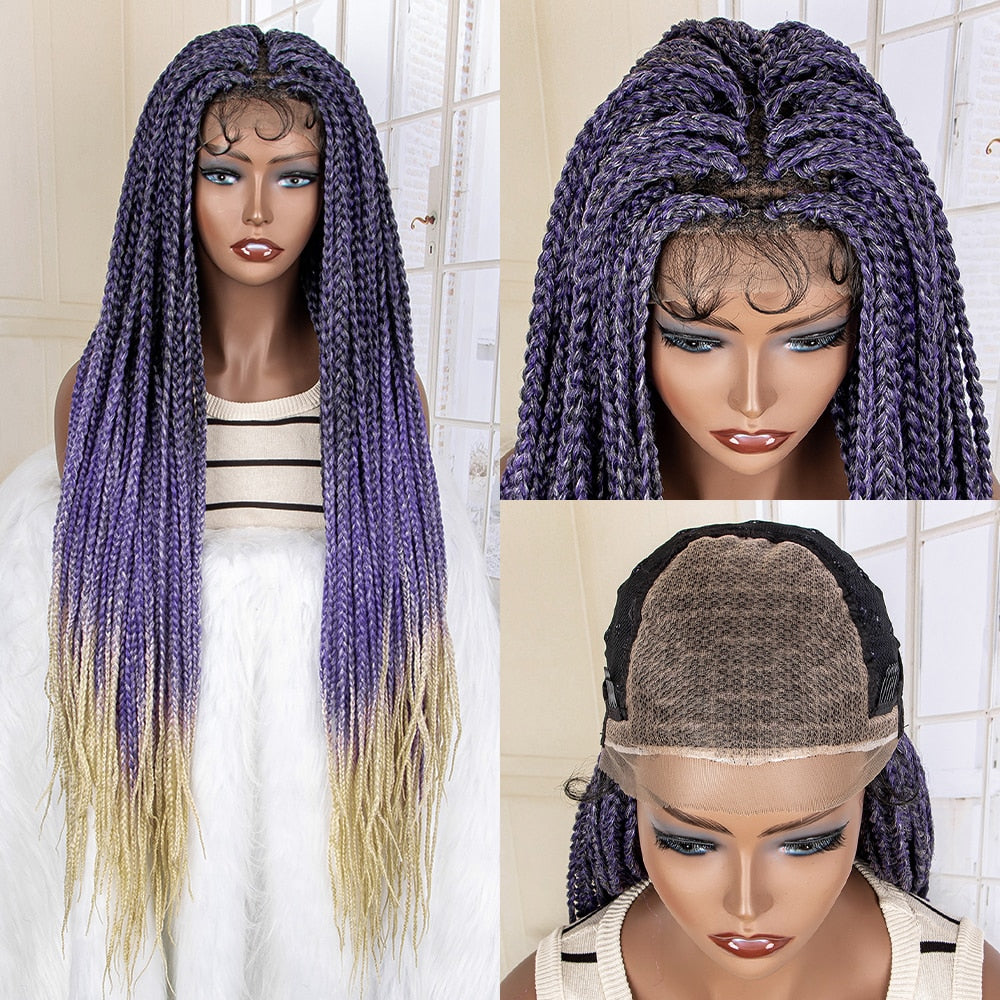 Synthetic 9x6 Lace Frontal Braided Wigs - Supreme Lush Hair