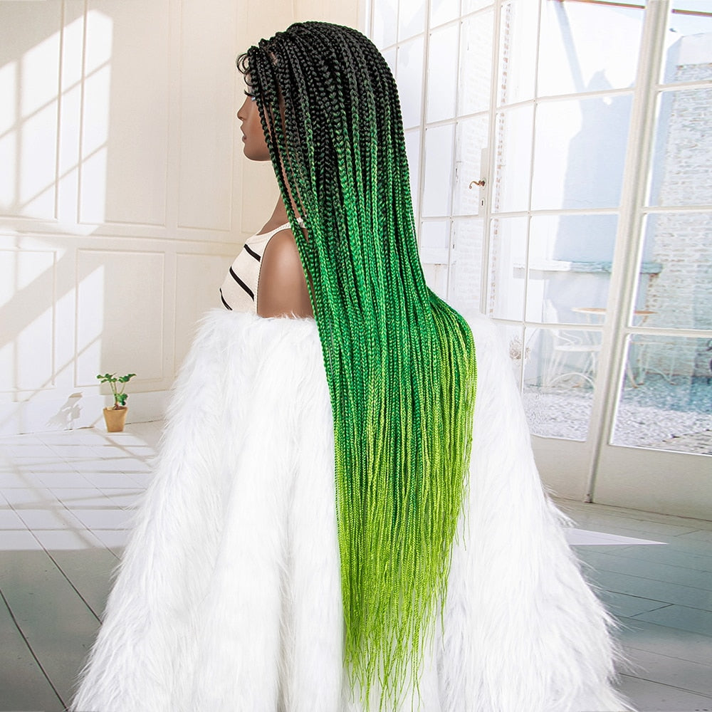 Synthetic 9x6 Lace Frontal Braided Wigs - Supreme Lush Hair