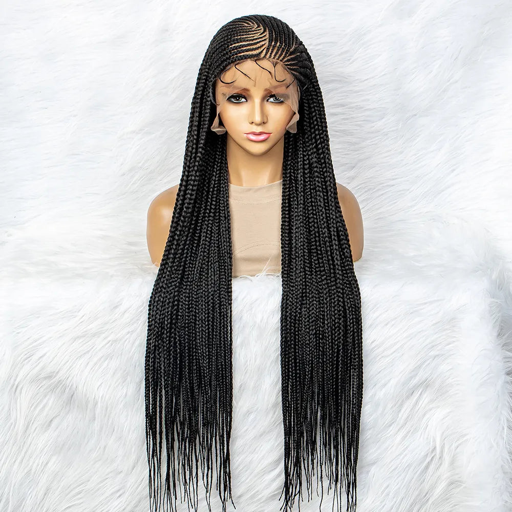 Synthetic Lace Front Knotless Box Braids - Supreme Lush Hair