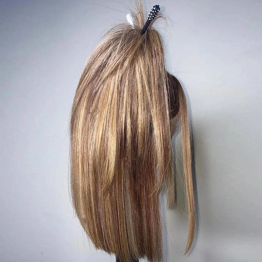 Straight Bob Highlight Colored Human Hair - Supreme Lush Hair