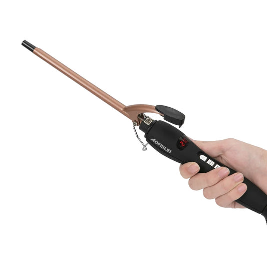 professional 9mm curling iron Hair waver Pear Flower Cone Ceramic curling wand