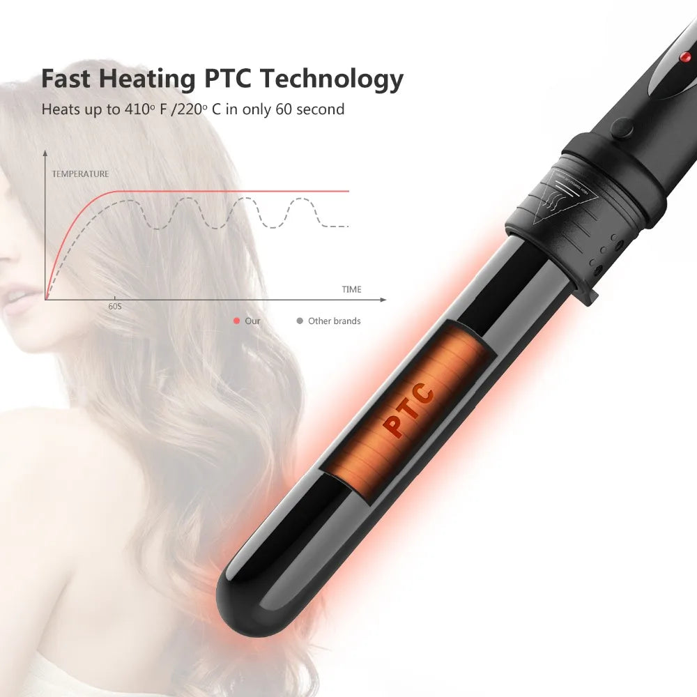 5 in 1 Hair Curling Iron Multifunctional barrel Rotating Professional Hair Curler