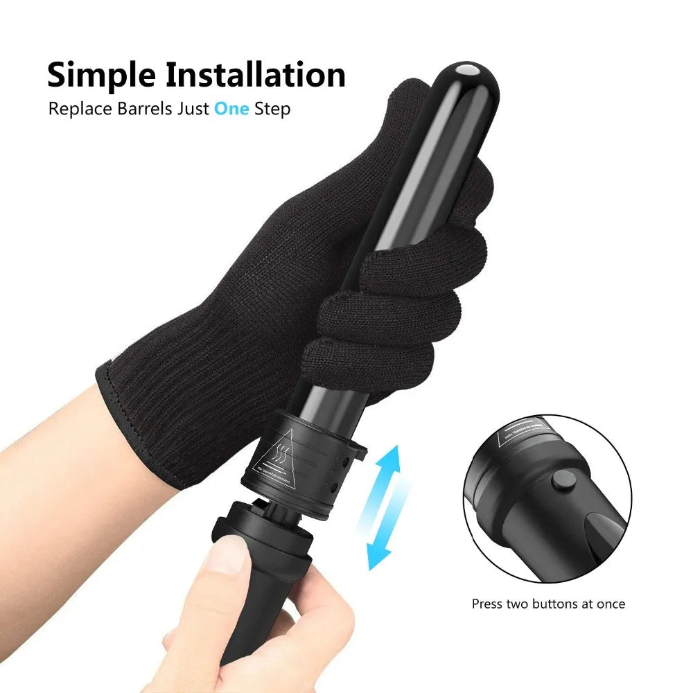5 in 1 Hair Curling Iron Multifunctional barrel Rotating Professional Hair Curler
