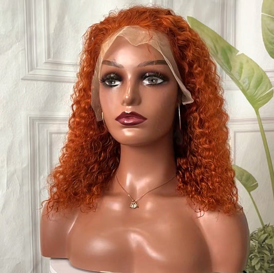 Deep Wave Bob Wig Lace Front Human Hair