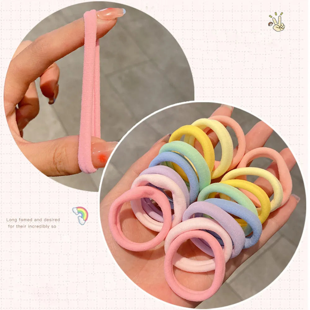 32pcs/Box Elastic Hair Bands Rubber Band Hair Ties Rope Headband Hair Accessories