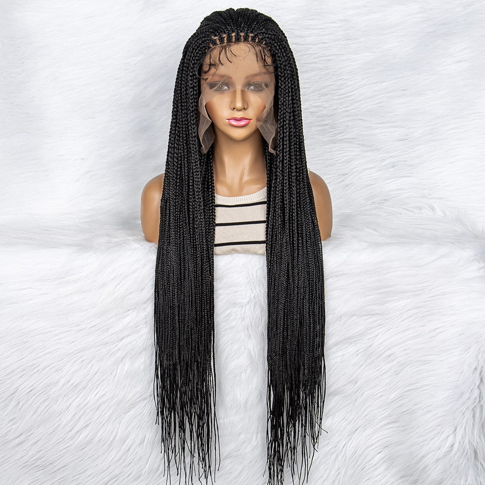 Synthetic Lace Front Knotless Box Braids 13x6 Lace Front Braids - Supreme Lush Hair