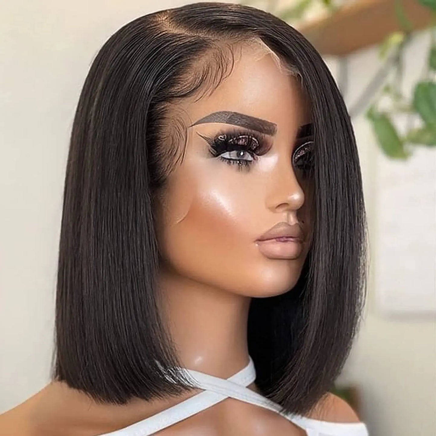 Short Straight Bob Lace Front Brazilian Raw Vietnamese Hair 13x4 HD