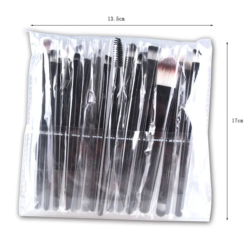 20Pcs Makeup Brush Set Beauty Makeup Concealer Brush Blush Loose Powder Brush  Highlighter Foundation Eye Shadow Brush Tools