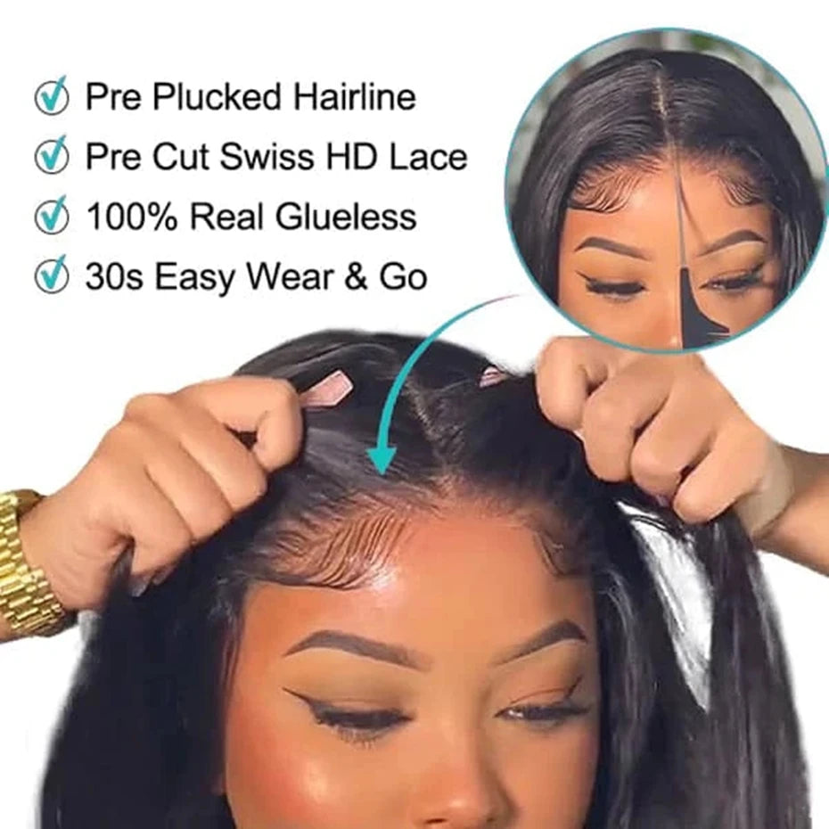 Body Wave 6x4 5x5 Wear Go Glueless Brazilian Human Hair
