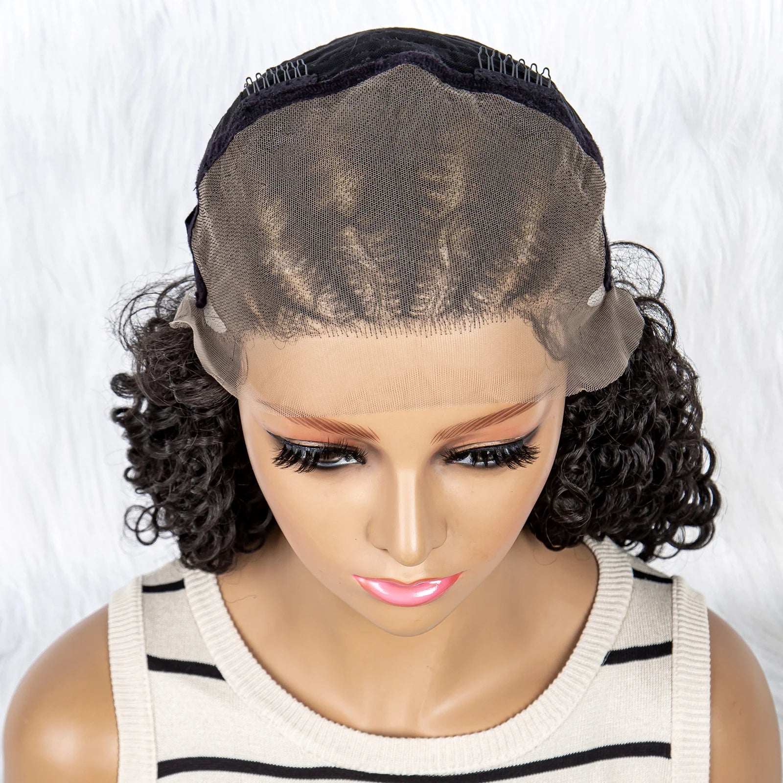 Lace Front Kinky Curly Cornrow Hair - Supreme Lush Hair