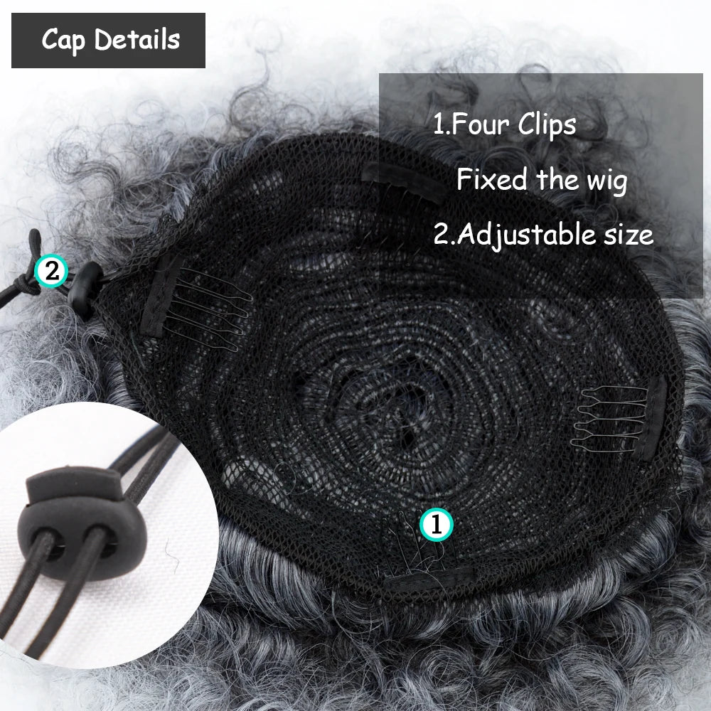 Afro Puff Drawstring Ponytail Extension Synthetic Afro Kinky Curly Puff Bun Hairpiece