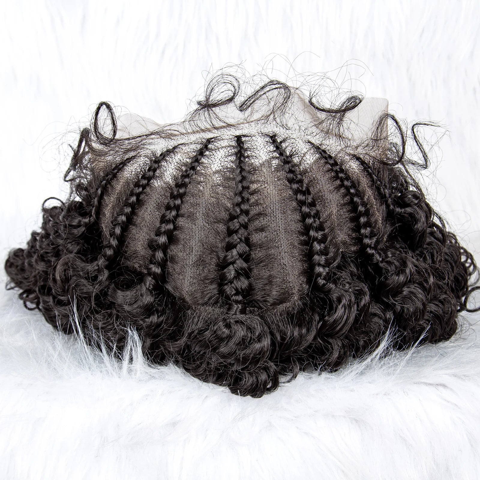 Lace Front Kinky Curly Cornrow Hair - Supreme Lush Hair