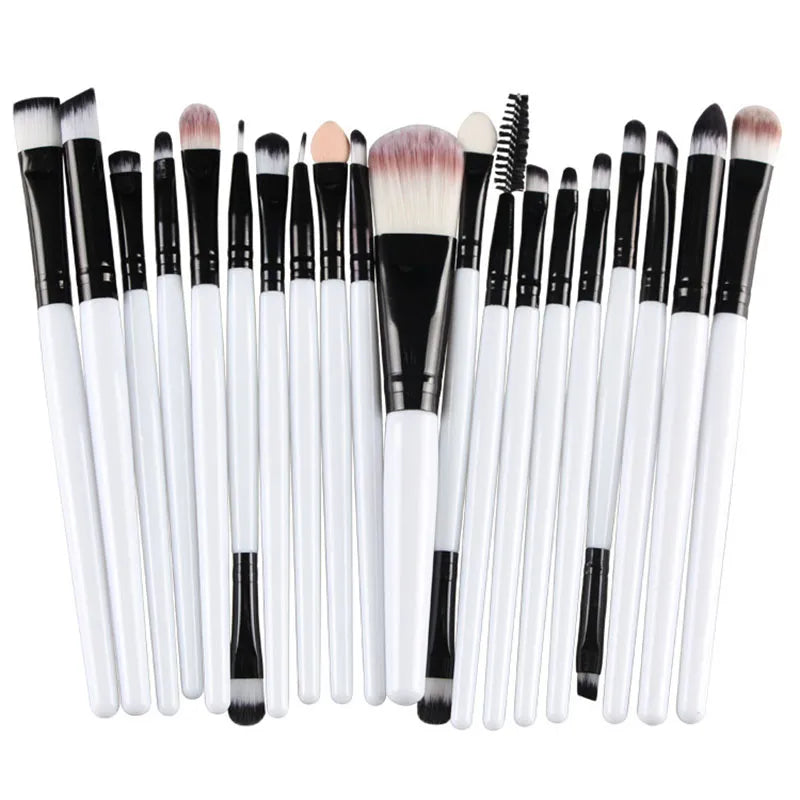 20Pcs Makeup Brush Set Beauty Makeup Concealer Brush Blush Loose Powder Brush  Highlighter Foundation Eye Shadow Brush Tools