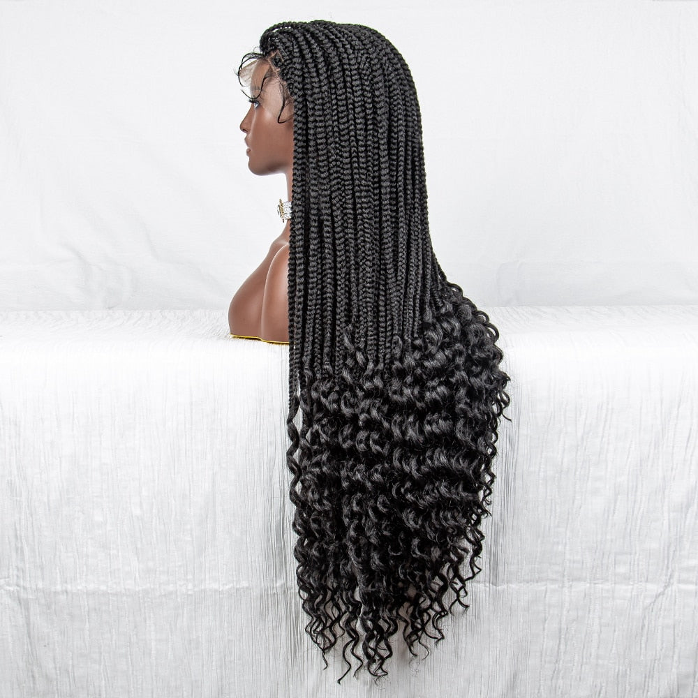 36 Inches Lace Front Braided Wigs - Supreme Lush Hair
