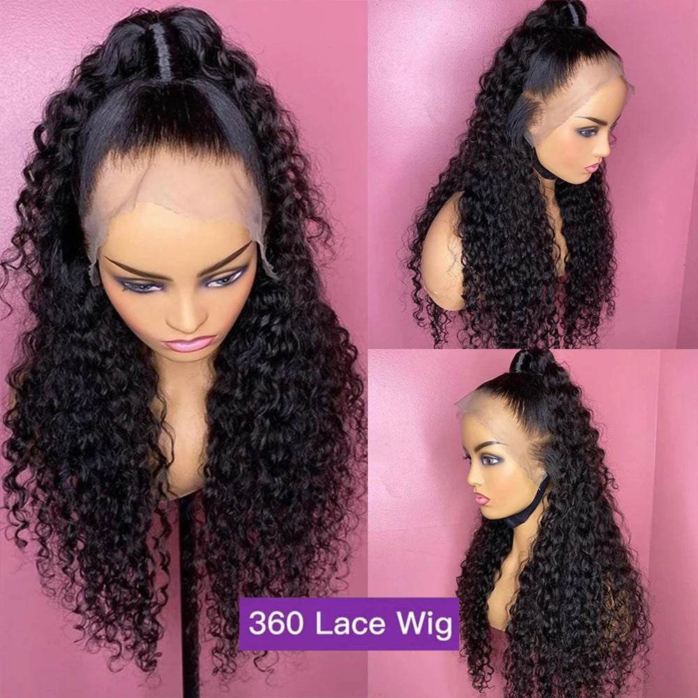 360 Full Lace Wig Curly Human Hair Pre Plucked - Supreme Lush Hair