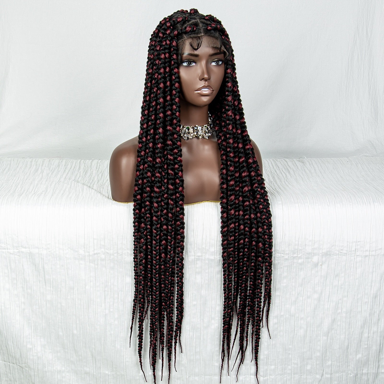 Braided Full Lace Lace Wig Box Braids - Supreme Lush Hair
