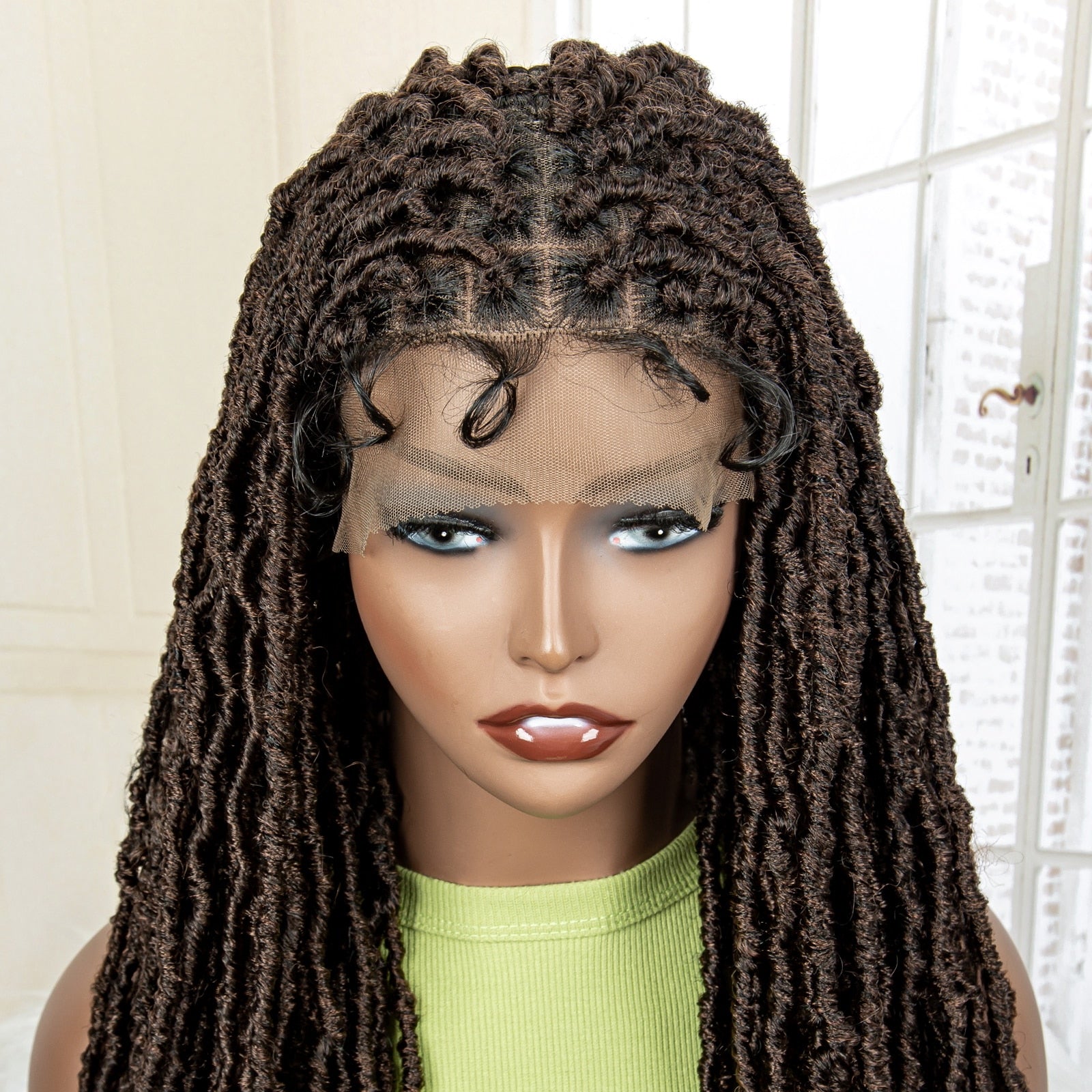 36 Inches Synthetic Full Lace Dreadlock Box Braided Wigs - Supreme Lush Hair