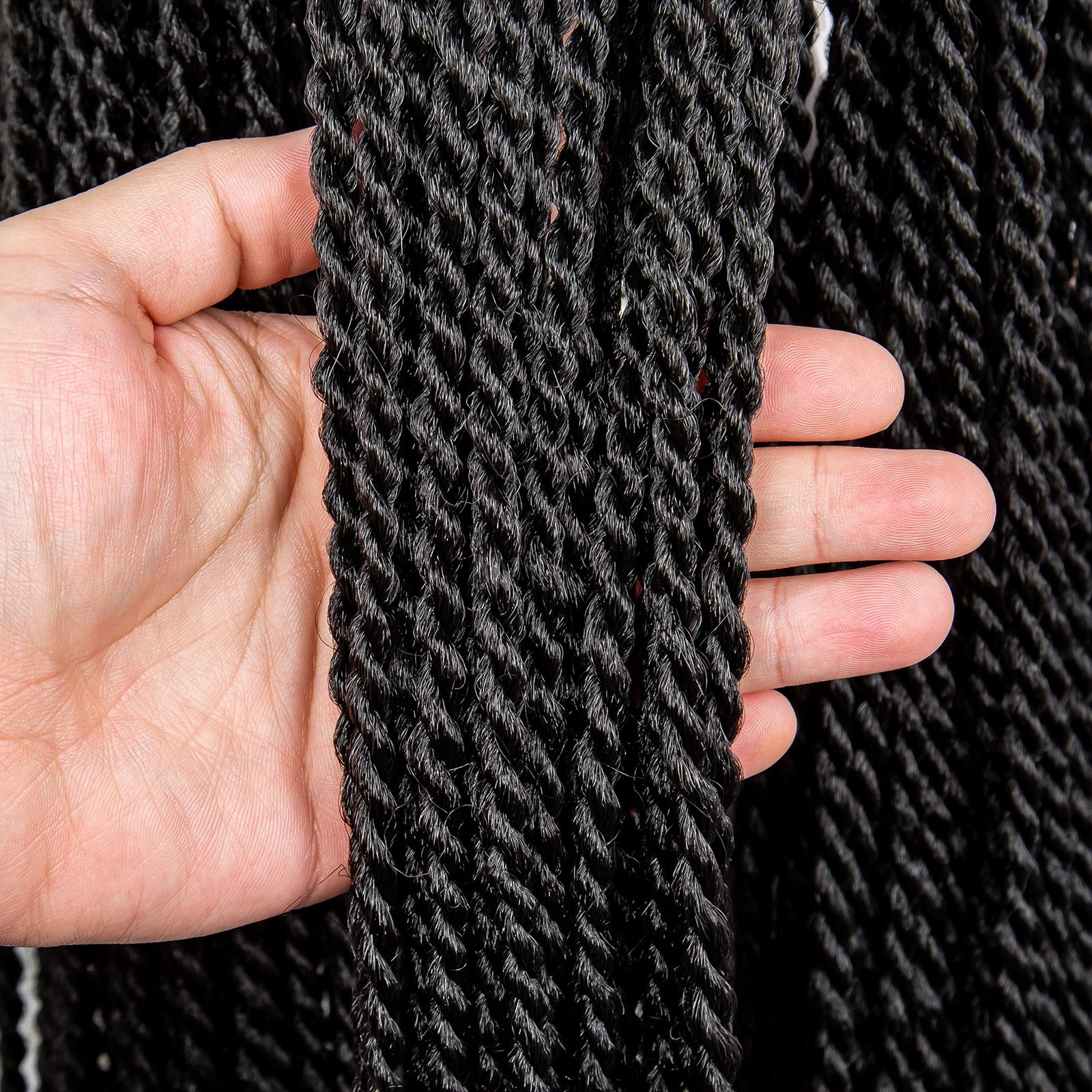 Twist Braided Synthetic Full Lace Frontal Pre Plucked with Baby - Supreme Lush Hair