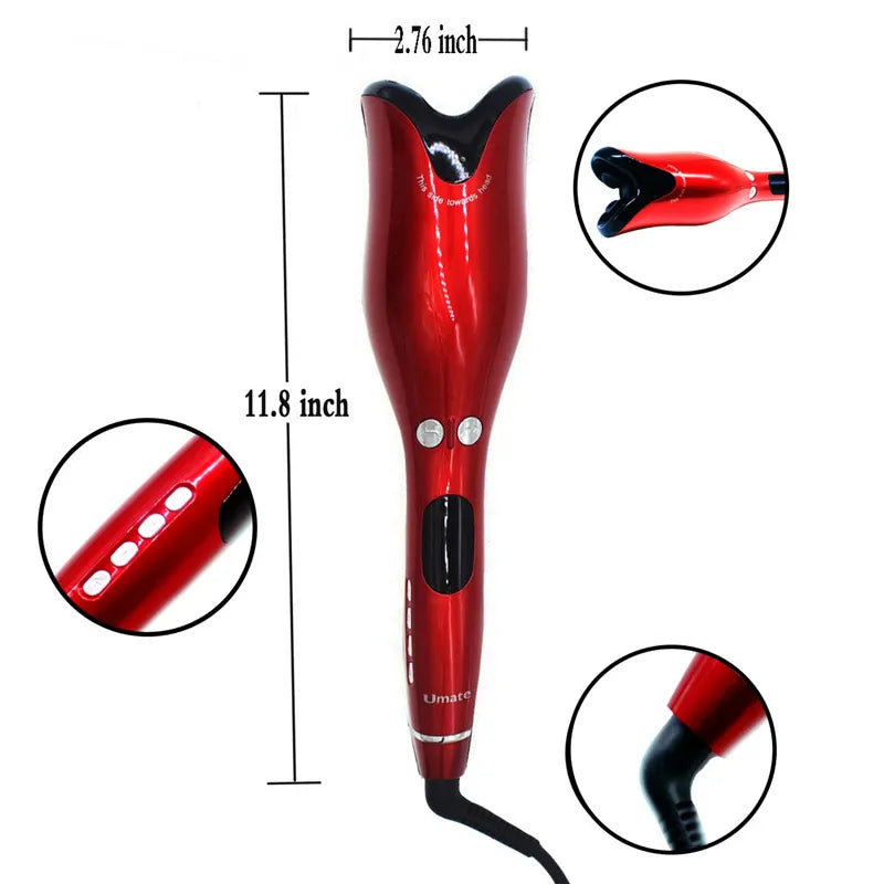 Ceramic Rotating Air Curler Air Spin Wand Styler Automatic Hair Curler