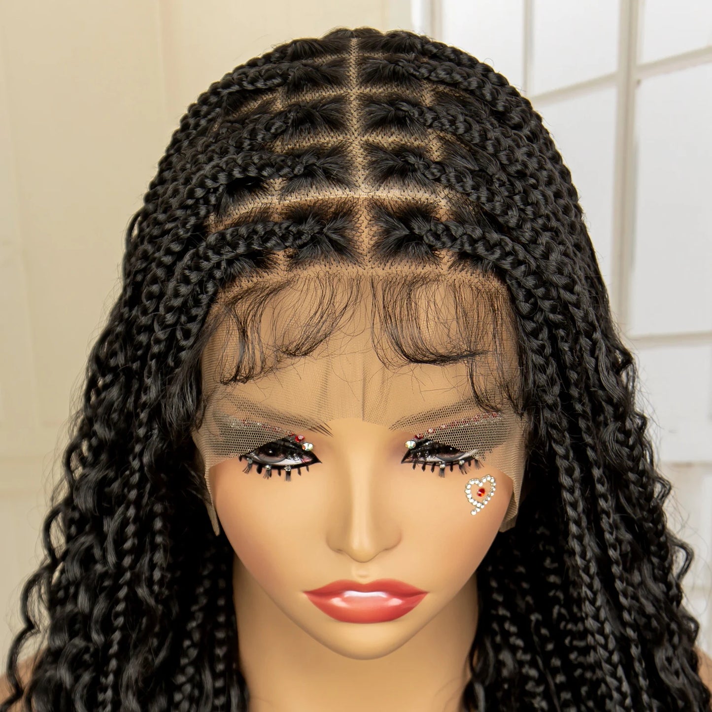 36 Inches Full Lace Knotless Box Braided Wig