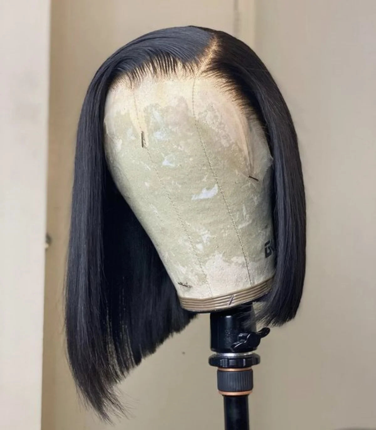 Straight Bob Pre Cut Lace Pre Bleached tiny knots 100% human hair