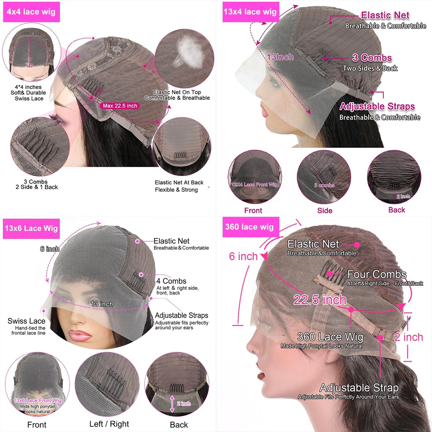 200 Density 36 Inches Deep Wave Wig 100% Human Hair Wigs 13x4 Transparent Lace Wig For Women Bling Remy 100% Wigs Human Hair