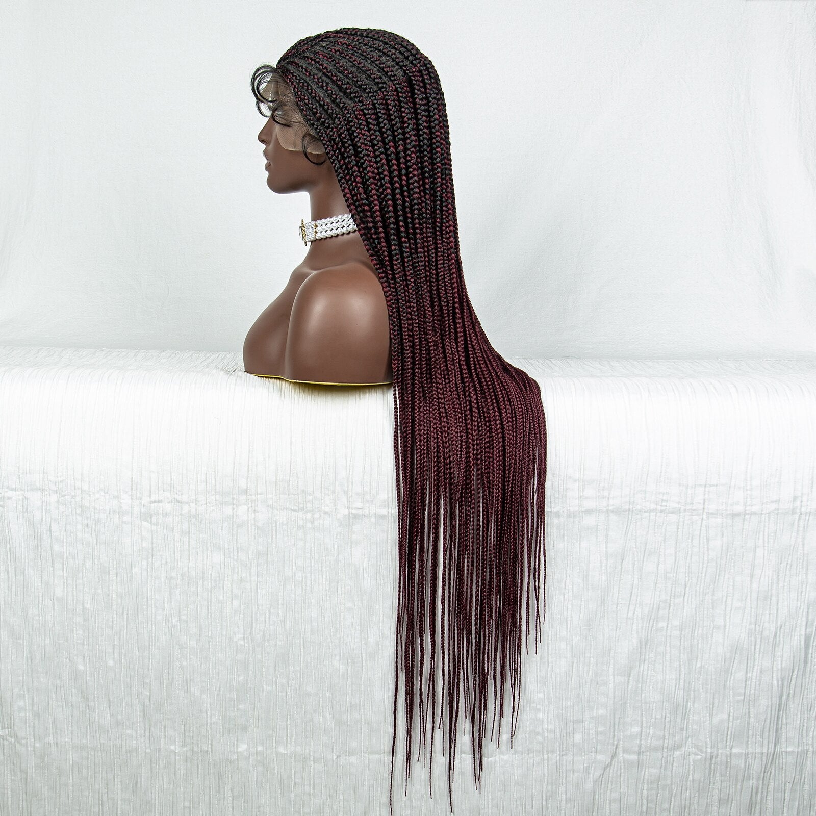 Lace Front Braided Long Cornrow Synthetic Box Braids - Supreme Lush Hair
