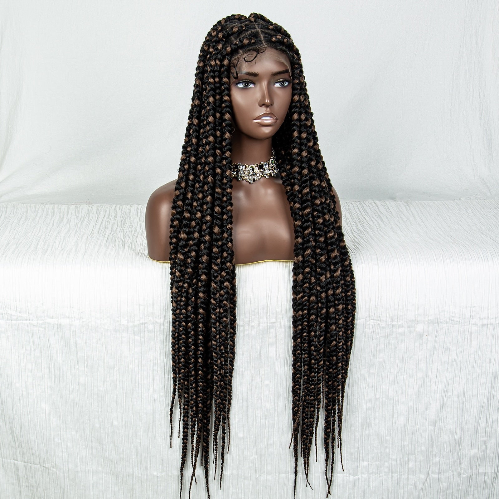 Braided Full Lace Lace Wig Box Braids - Supreme Lush Hair