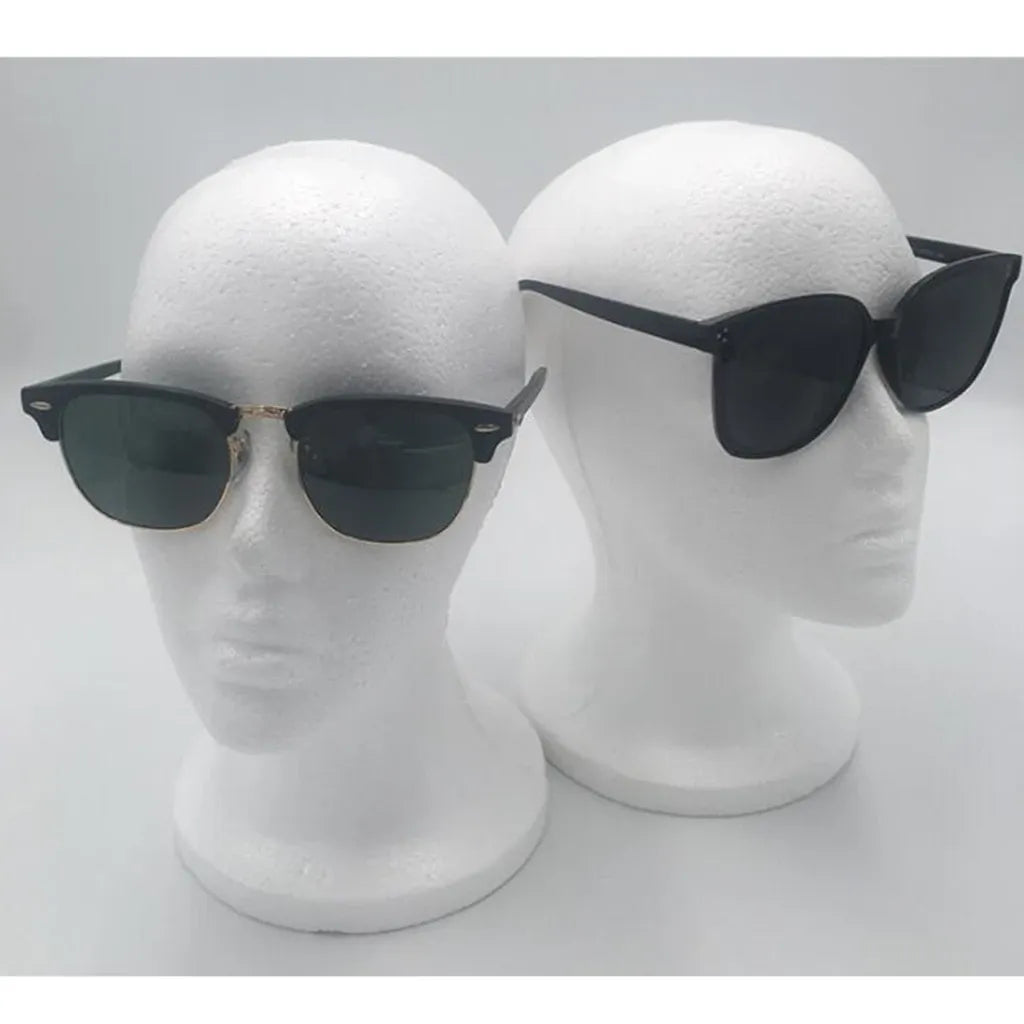 1pc Female White Styrofoam Foam Mannequin Head Model Hat Wig Display Stand Rack