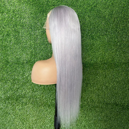 Transparent Lace Frontal Remy Hair Glue less Full Lace Wigs
