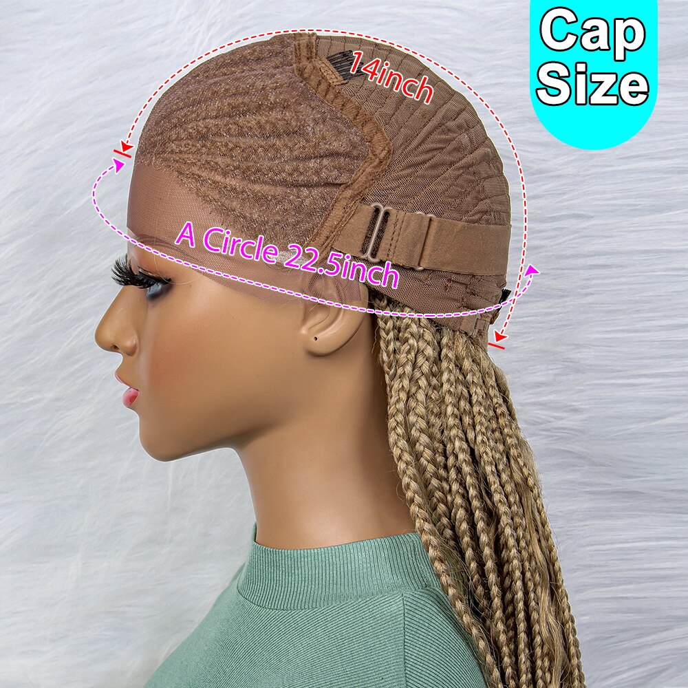 Synthetic Lace Front Braided Wigs With Baby Hair Transparent 13x5 Lace Front Wigs - Supreme Lush Hair