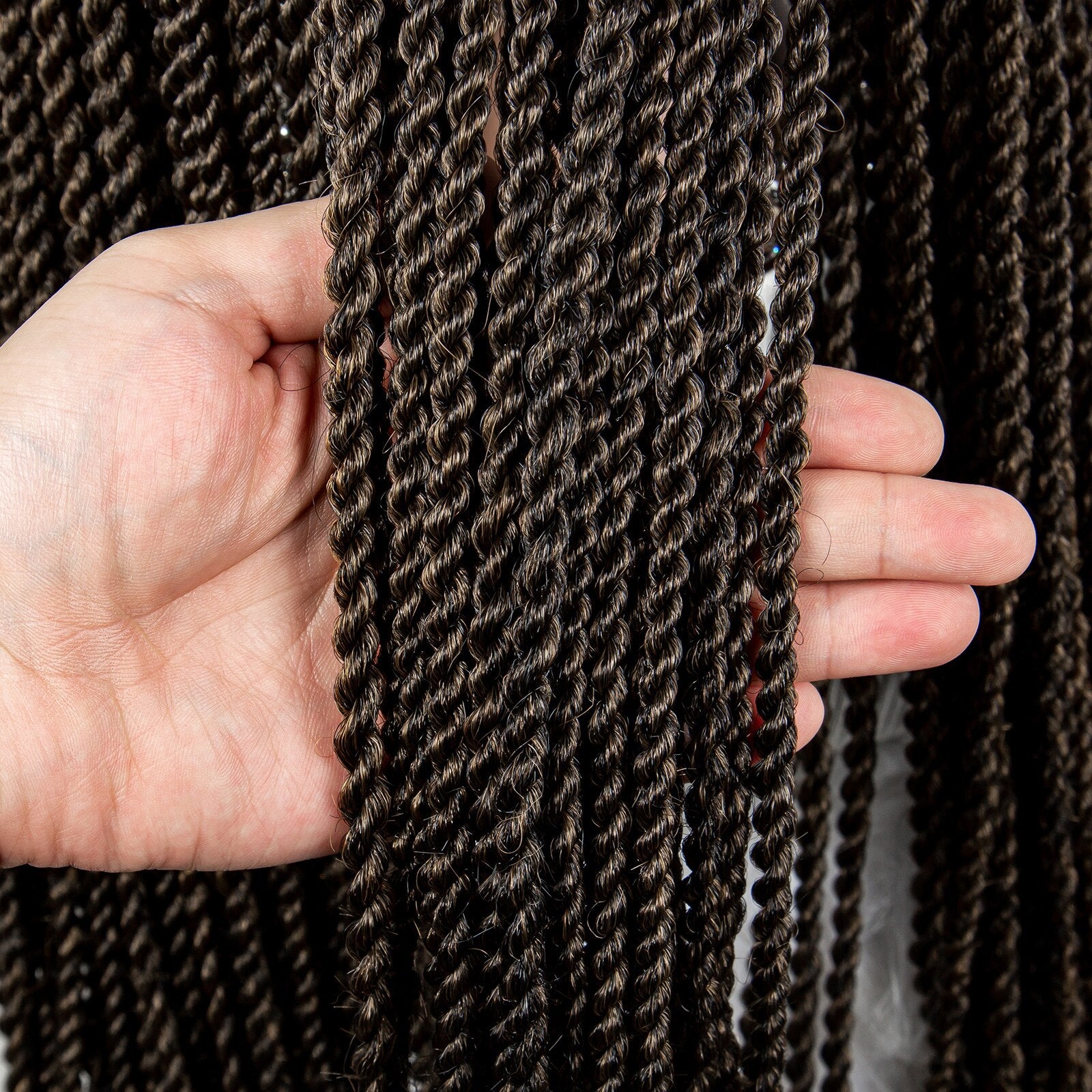 Twist Braided Synthetic Full Lace Frontal Pre Plucked with Baby - Supreme Lush Hair