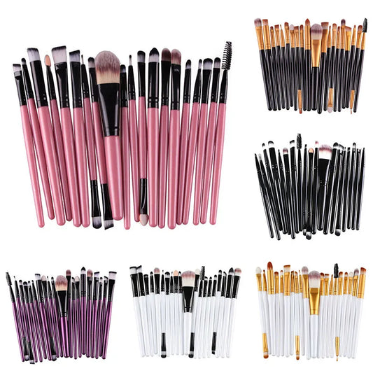 20Pcs Makeup Brush Set Beauty Makeup Concealer Brush Blush Loose Powder Brush  Highlighter Foundation Eye Shadow Brush Tools