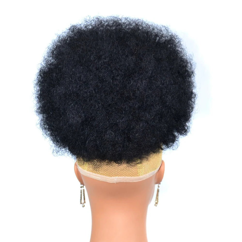 Afro Puff Drawstring Ponytail Extension Synthetic Afro Kinky Curly Puff Bun Hairpiece