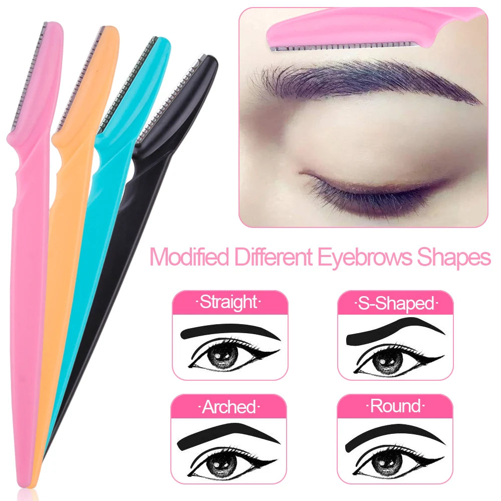 3/4/10Pcs Eyebrow Trimmer Face Blade Shaver Portable Eye Brow Epilation Hair Removal
