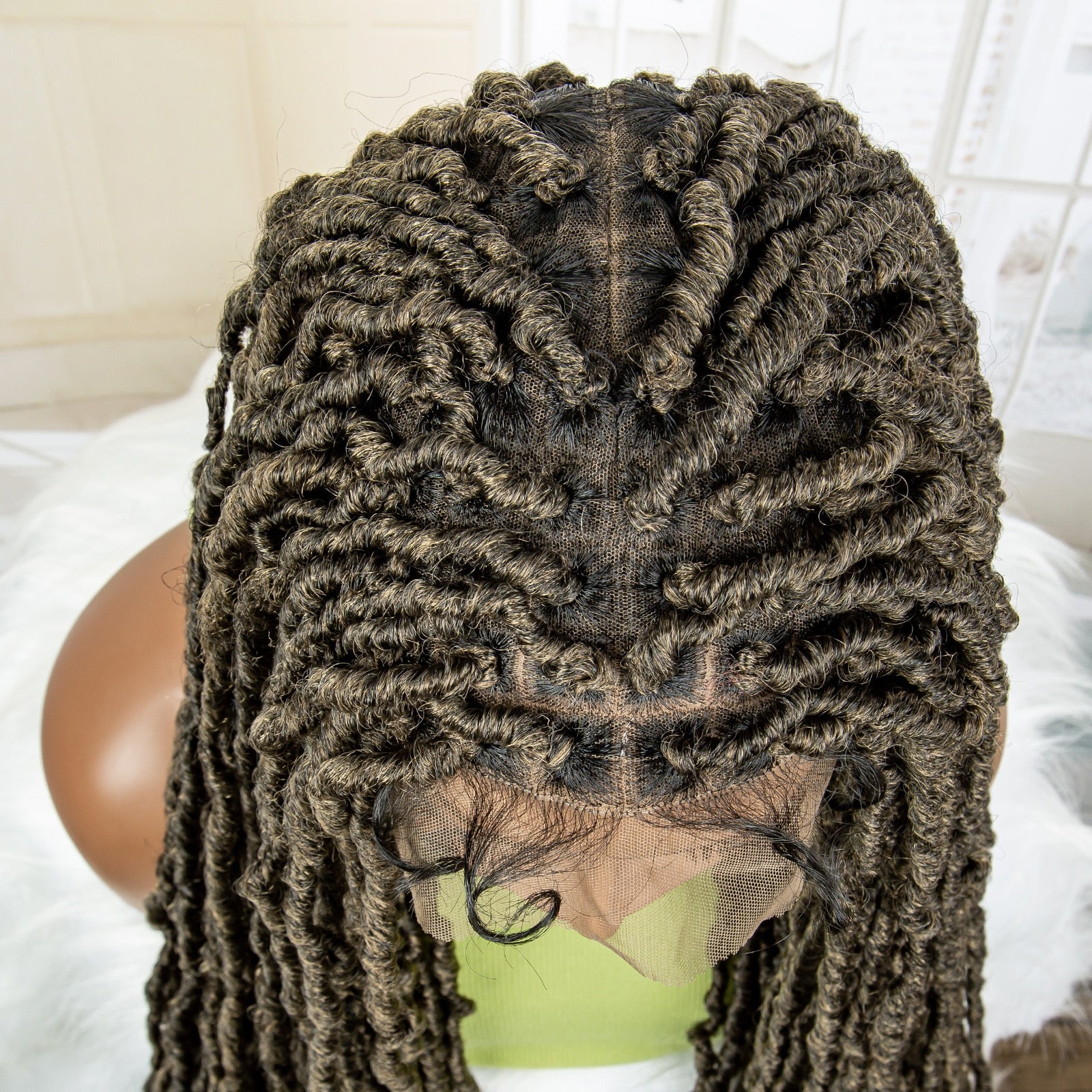 36 Inches Synthetic Full Lace Dreadlock Box Braided Wigs - Supreme Lush Hair