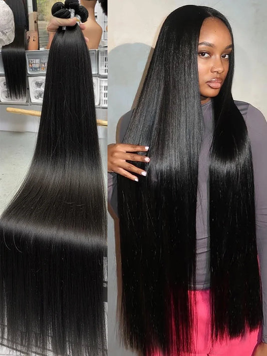 Brazilian Bone Straight Human Hair 3 4 Bundles Raw Virgin Remy Hair Extensions