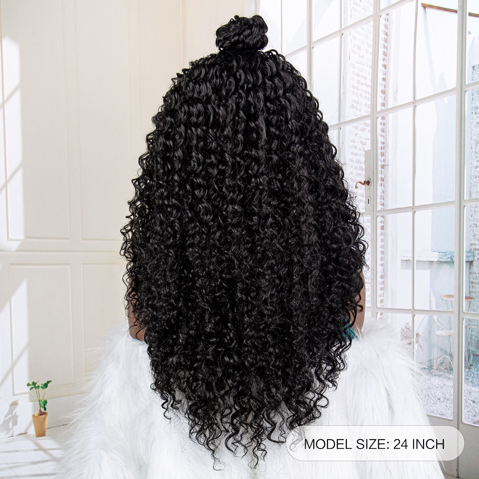 Synthetic Kinky Curly Wave Braided 13x4 Lace Frontal Wigs - Supreme Lush Hair