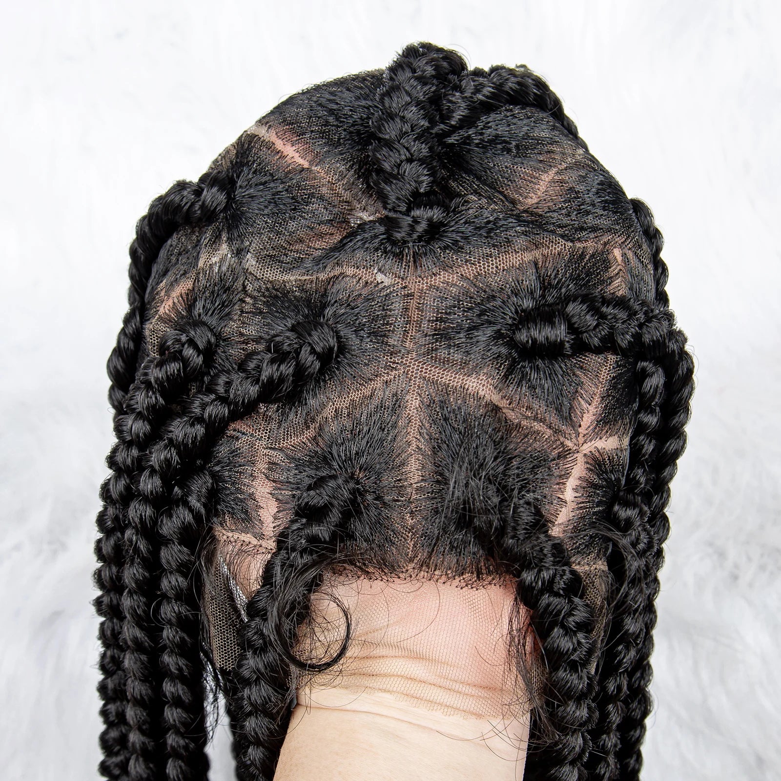 Lace Front Big Knotless Box Braids Wig - Supreme Lush Hair