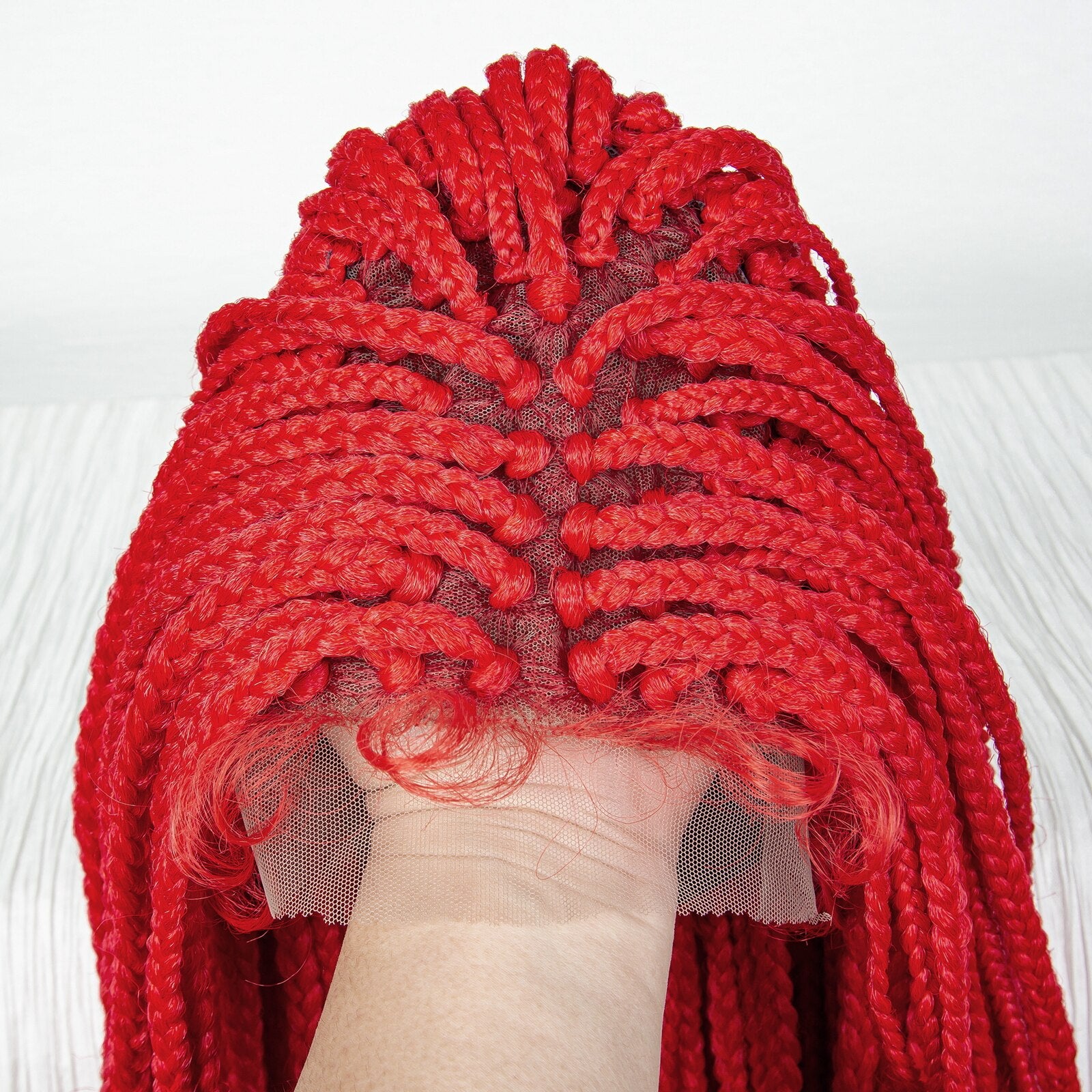 36 Inches Long Braided Wigs Synthetic Lace Front - Supreme Lush Hair