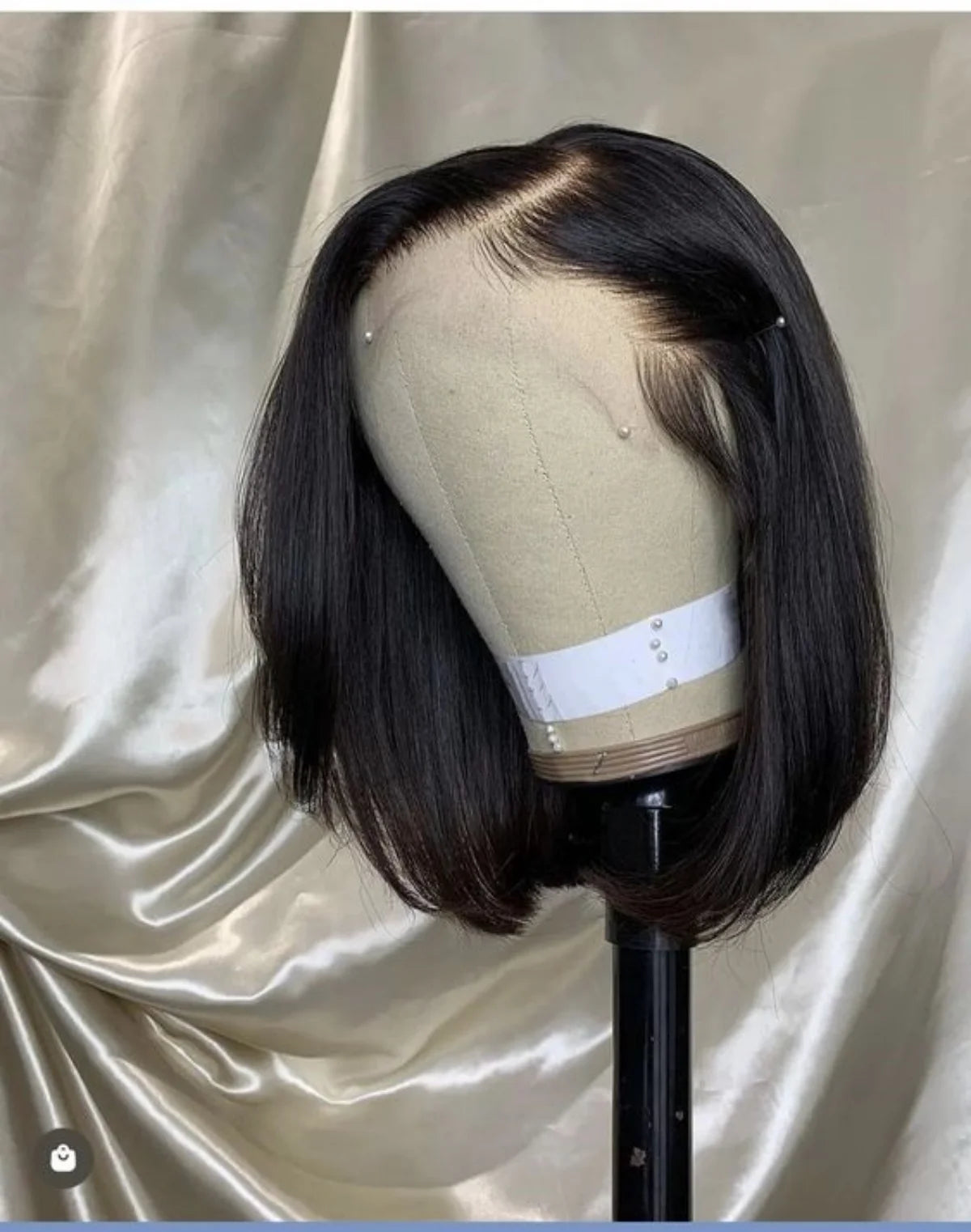 Straight Bob Pre Cut Lace Pre Bleached tiny knots 100% human hair