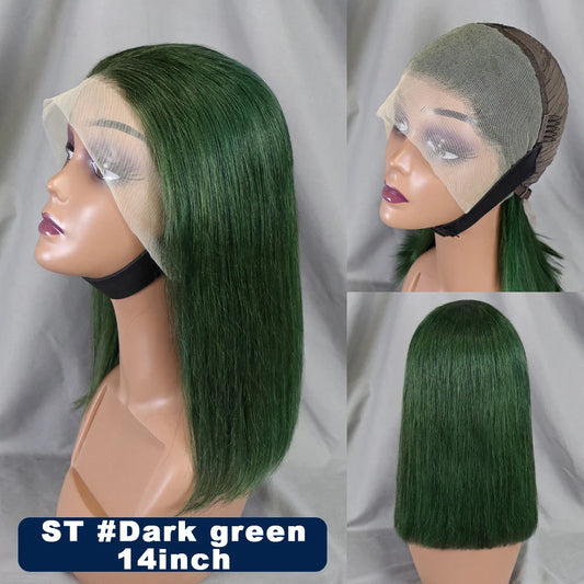 Transparent Lace Wig With Baby Hair Remy Pre Plucked Frontal