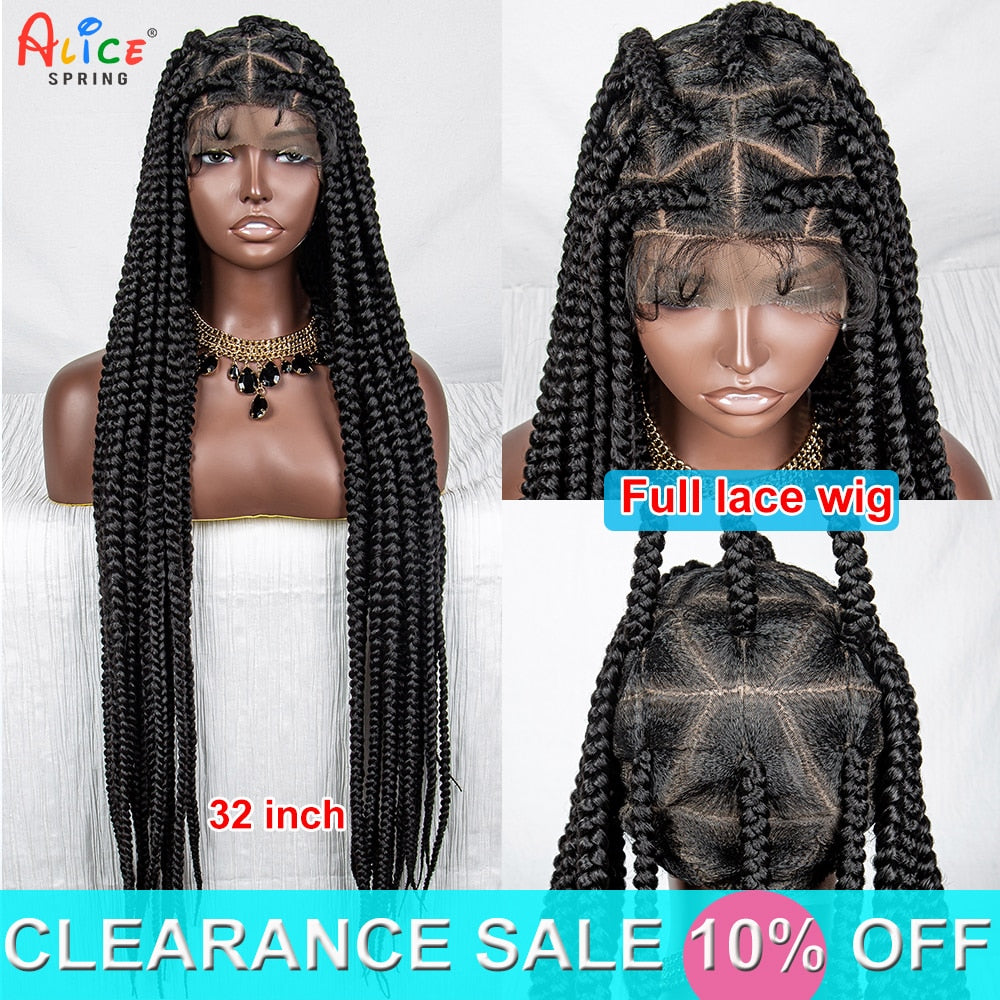 Braided Full Lace Lace Wig Box Braids - Supreme Lush Hair