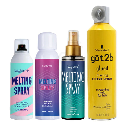 wig installation kit set Melting Spray for Lace Wigs Got2b Spray for Wig Got 2b Spray Glue for Lace Front Hair Gel Accessories