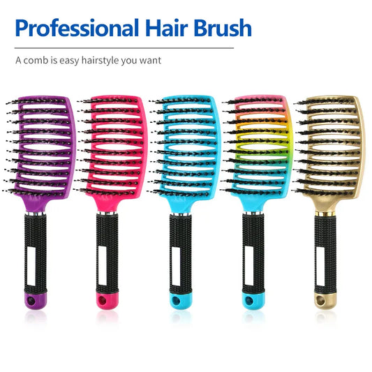 Hair Scalp Massage Comb Wet Curly Detangle Hair Brush Styling Tool