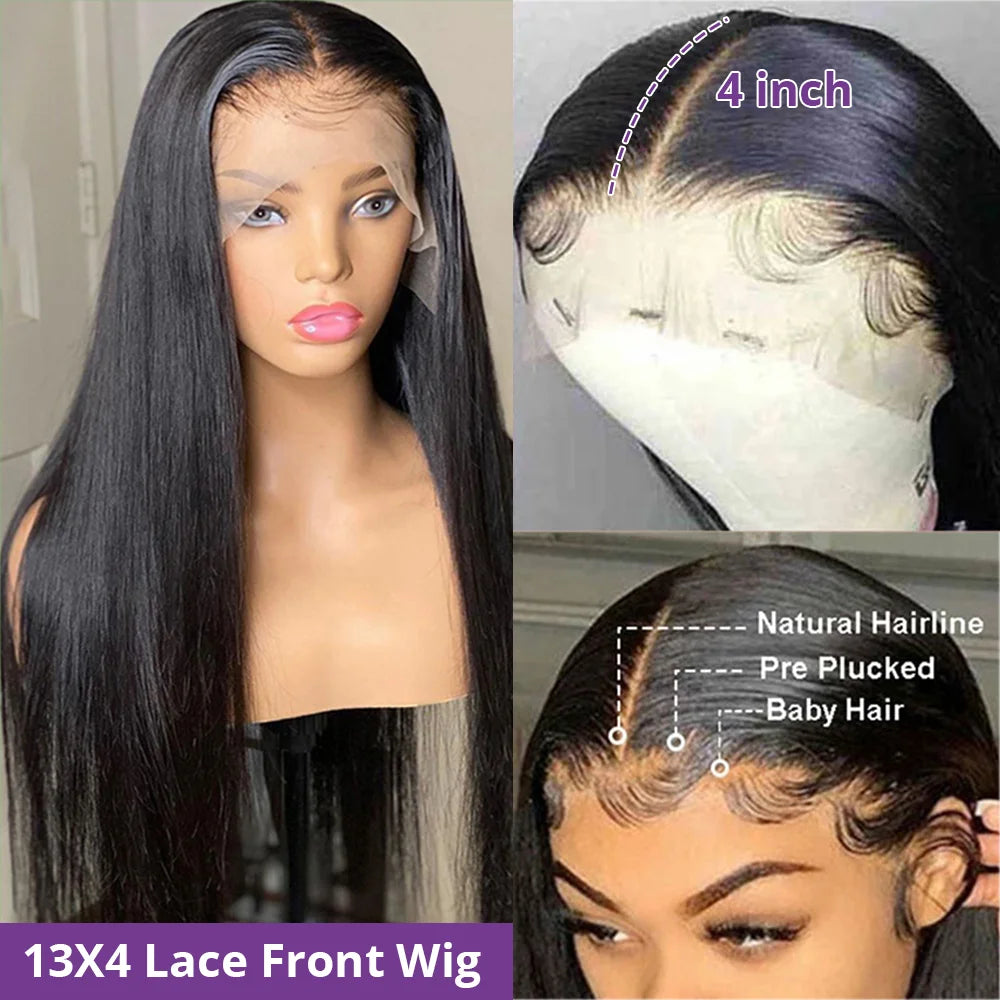 360 Full Bone Straight Lace Front Human Hair Pre Plucked - Supreme Lush Hair