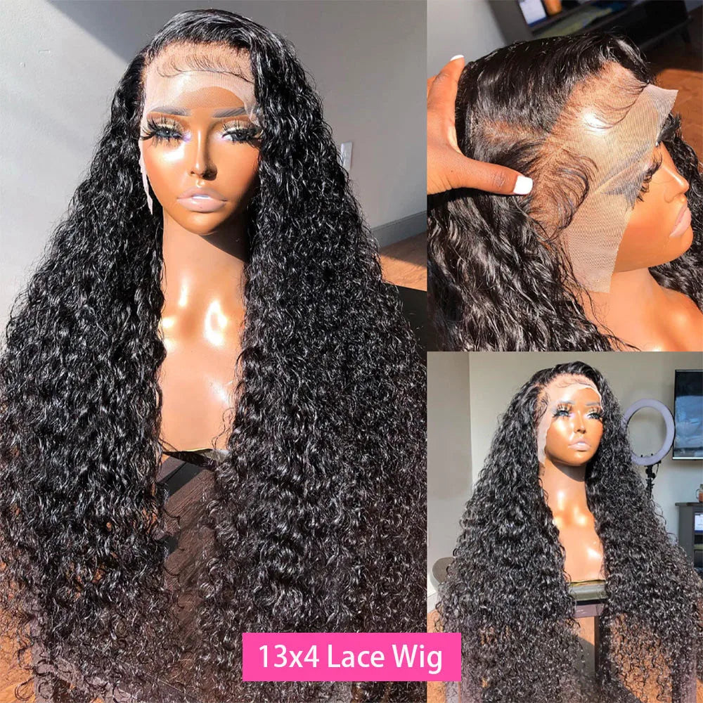 Lace Deep Wave Frontal Brazilian Curly Lace Front Human Hair - Supreme Lush Hair