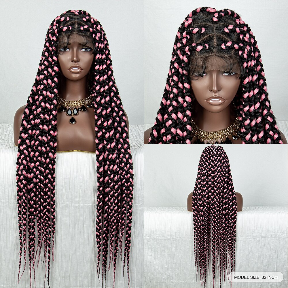 Braided Full Lace Lace Wig Box Braids - Supreme Lush Hair