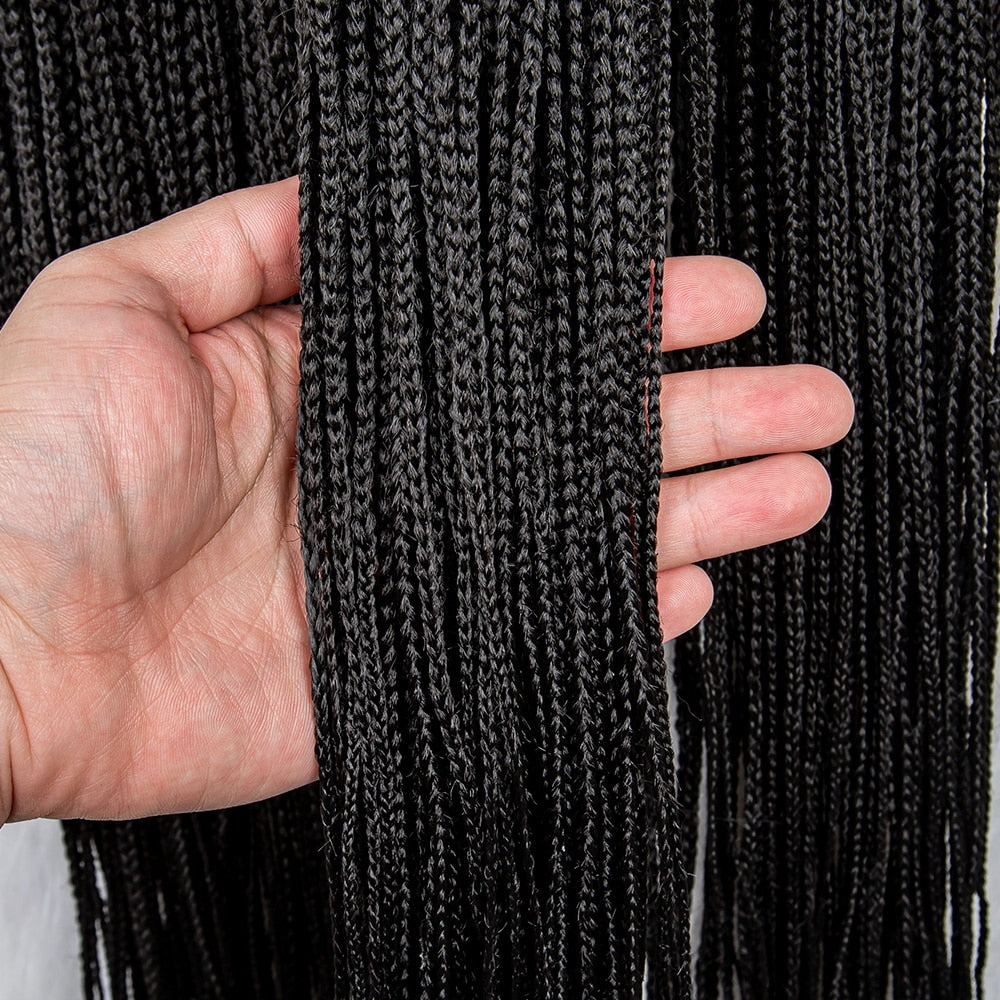 Synthetic Lace Front Knotless Box Braids 13x6 Lace Front Braids - Supreme Lush Hair